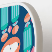 Raquette De Pickleball cacahuètes | Snoopy Dark Blue Deco Dreams Motif (Détail gauche)