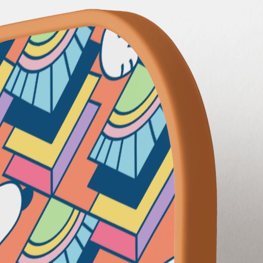 Raquette De Pickleball cacahuètes | Snoopy Deco Dreams Motif (Détail gauche)