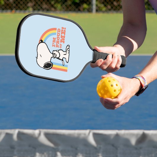Raquette De Pickleball cacahuètes | Snoopy Je suis fier de moi (Insitu)