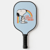 Raquette De Pickleball cacahuètes | Snoopy Je suis fier de moi (Recto)
