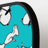 Raquette De Pickleball cacahuètes | Snoopy & Lunettes de soleil Motif (Détail gauche)