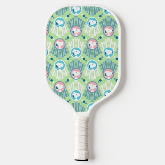 Raquette De Pickleball cacahuètes | Snoopy Mint Green Deco Dreams Motif (Verso)