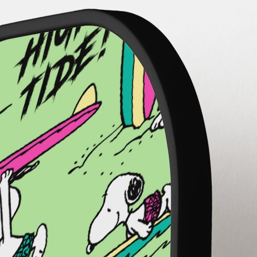 Raquette De Pickleball cacahuètes | Snoopy Ocean High Tide Motif (Détail gauche)