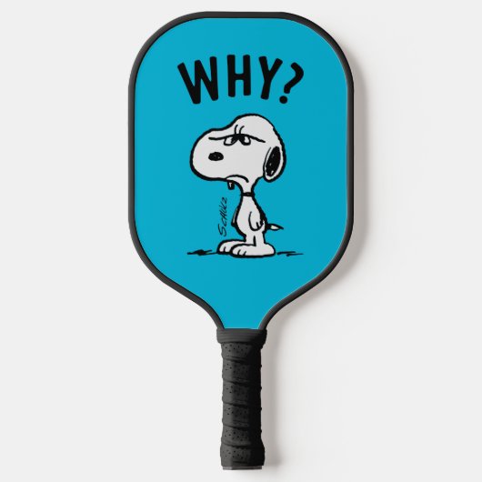 Raquette De Pickleball cacahuètes | Snoopy Se Demande Pourquoi ? (Recto)