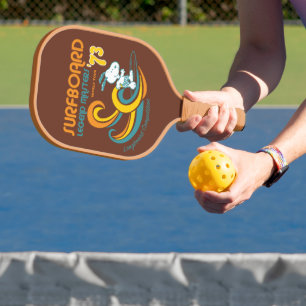 Raquette De Pickleball cacahuètes   Snoopy Surboard Longboard Competition