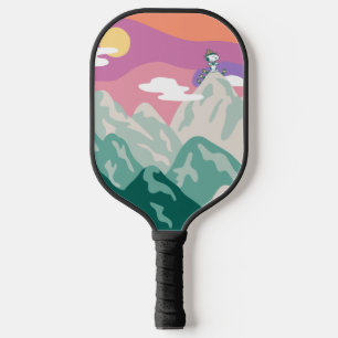Raquette De Pickleball cacahuètes   Snoopy & Troop Randonnée la montagne
