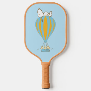 Raquette De Pickleball cacahuètes   Snoopy & Woodstock Hot Air Balloon