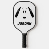Raquette De Pickleball cacahuètes | Visage Snoopy | Ajouter Votre Nom (Verso)