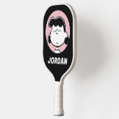 Raquette De Pickleball cacahuètes | Visages de Lucy | Ajouter Votre Nom (Gauche)