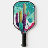 Raquette De Pickleball Cactus aux couleurs vives (Verso)