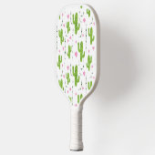 Raquette De Pickleball Cactus mignons avec le coeur en vert (Gauche)