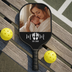 Raquette De Pickleball Cadeau de photo d'empreintes de bébé établies par