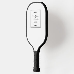 Raquette De Pickleball Cadeau Personnalisé Élégant de Mariage Moderne sur