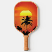 Raquette De Pickleball Cadre Sun Red Tropics Palm Beach (Recto)