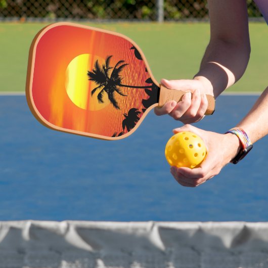 Raquette De Pickleball Cadre Sun Red Tropics Palm Beach (Insitu)