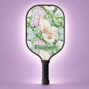 Raquette De Pickleball Calla Lily Pastel Personnalisé