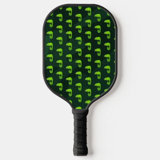 Raquette De Pickleball Caméléon mignon vert (Recto)