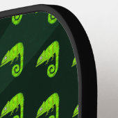Raquette De Pickleball Caméléon mignon vert (Détail gauche)