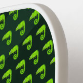 Raquette De Pickleball Caméléon vert mignon (Détail gauche)