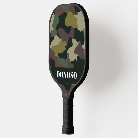 Raquette De Pickleball Caméra Personnalisé Tons De Terre | Camouflage Bro (Gauche)