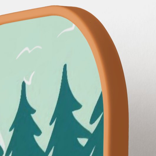 Raquette De Pickleball Camion Monster Vert dans la forêt (Détail gauche)