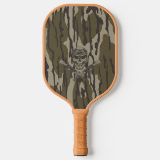 Raquette De Pickleball Camo Bottomland Vintage classique fusil et crâne