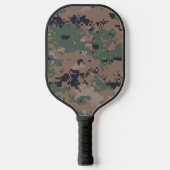 Raquette De Pickleball Camouflage numérique en bois personnalisable (Recto)