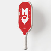 Raquette De Pickleball CANADA Love texte personnalisé (Gauche)