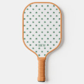 Raquette De Pickleball Capture Lucky Monogramme Pickleball Four Leaf Clov (Verso)