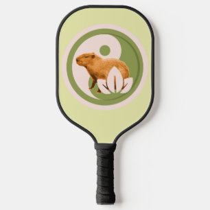 Raquette De Pickleball Capybara Yin Yang de la nature paisible personnali