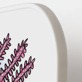 Raquette De Pickleball Caricature axolotl rose adorable (Détail gauche)