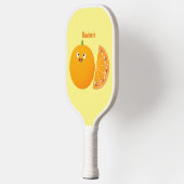 Raquette De Pickleball Caricature d'agrumes d'orange (Gauche)