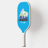 Raquette De Pickleball Caricature de camion de glace joli (Gauche)
