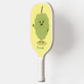 Raquette De Pickleball Caricature de chérimoya à la crème anglaise (Gauche)