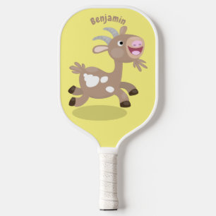 Raquette De Pickleball Caricature de chèvre billy joyeux