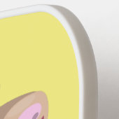 Raquette De Pickleball Caricature de chèvre billy joyeux (Détail gauche)