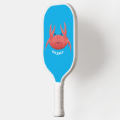 Raquette De Pickleball Caricature de crabe rouge cuite (Gauche)