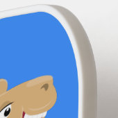 Raquette De Pickleball Caricature de dromadaire joyeux et souriant (Détail gauche)