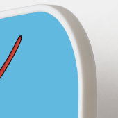 Raquette De Pickleball Caricature de fourmi rouge joyeux (Détail gauche)