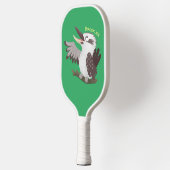 Raquette De Pickleball Caricature de kookaburra drôle et drôle (Gauche)