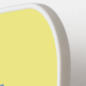 Raquette De Pickleball Caricature de la pelle orange (Détail gauche)