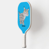 Raquette De Pickleball Caricature de lynx de lynx de lynx (Gauche)