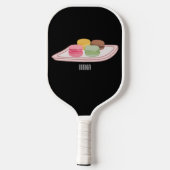 Raquette De Pickleball Caricature de Macaron (Verso)
