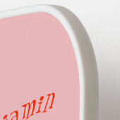 Raquette De Pickleball Caricature de piments chantants mignons (Détail gauche)