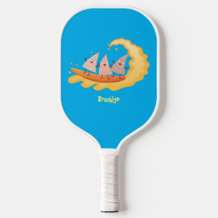 Raquette De Pickleball Caricature de surf pour chips de maïs mignonette n