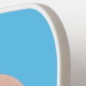 Raquette De Pickleball Caricature joli beignet rose vitré (Détail gauche)