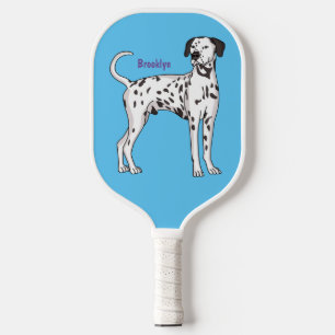 Raquette De Pickleball Caricature pour chien dalmate