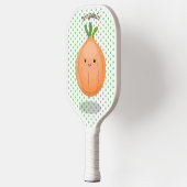 Raquette De Pickleball Caricature vert oignon brun joli (Gauche)