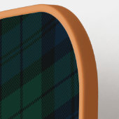 Raquette De Pickleball Carré Vert Foncé avec Monogramme (Détail gauche)