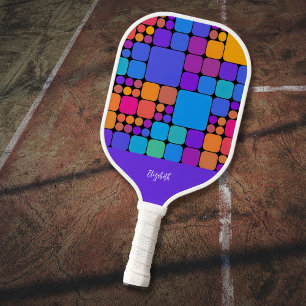 Raquette De Pickleball Carreaux Rétro Personnalisés Dink Well